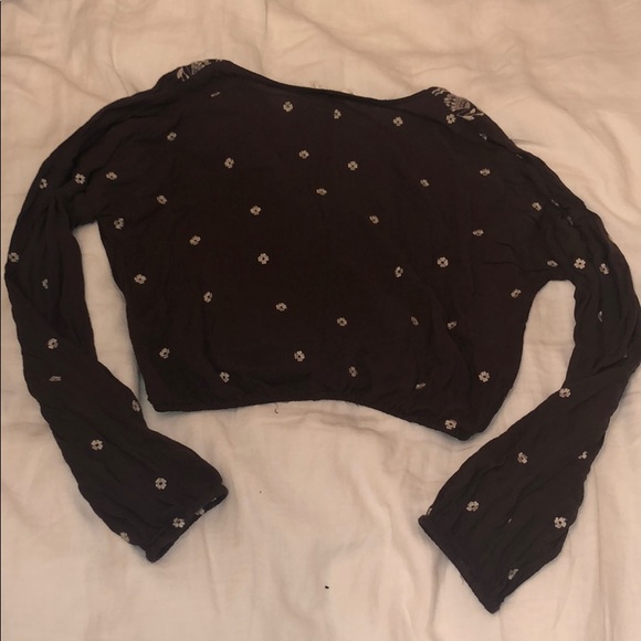 Nordstrom Crop Top V-Neck - Picture 3 of 4